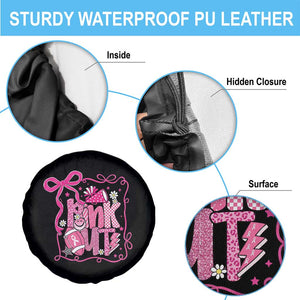Pink Out Spare Tire Cover Football Support Breast Cancer Gift TS12 Print Your Wear