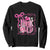 Pink Out Sweatshirt Football Support Breast Cancer Gift TS12 Black Print Your Wear