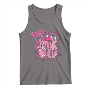Pink Out Tank Top Football Support Breast Cancer Gift TS12 Deep Heather Print Your Wear