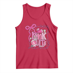 Pink Out Tank Top Football Support Breast Cancer Gift TS12 Red Print Your Wear