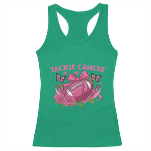 Tackle Cancer Racerback Tank Top Football Breast Cancer Awareness Pink Ribbon TS12 Irish Green Print Your Wear