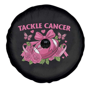 Tackle Cancer Spare Tire Cover Football Breast Cancer Awareness Pink Ribbon TS12 Print Your Wear