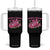 Tackle Cancer Tumbler With Handle Football Breast Cancer Awareness Pink Ribbon TS12 One Size: 40 oz Black Print Your Wear