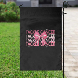 October Tackle Cancer Football Breast Cancer Awareness Garden Flag TS12 Print Your Wear