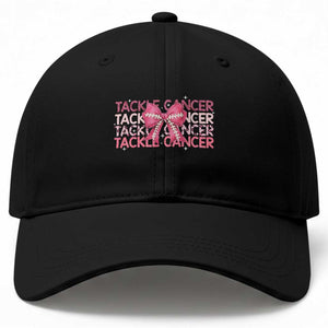 October Tackle Cancer Football Breast Cancer Awareness Baseball Cap TS12 Print Your Wear