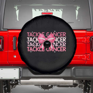 October Tackle Cancer Football Breast Cancer Awareness Spare Tire Cover TS12 Black Print Your Wear