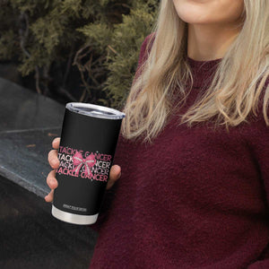October Tackle Cancer Football Breast Cancer Awareness Tumbler Cup TS12 Print Your Wear