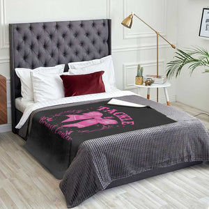 Tackle Breast Cancer Throw Blanket Support Fight Faith Pink Ribbon TS12 Print Your Wear