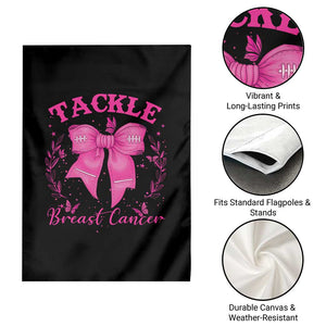 Tackle Breast Cancer Garden Flag Support Fight Faith Pink Ribbon TS12 Print Your Wear