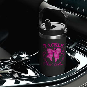 Tackle Breast Cancer Flip Straw Tumbler Support Fight Faith Pink Ribbon TS12 Print Your Wear