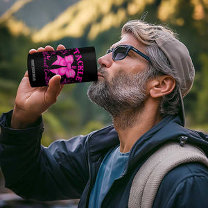 Tackle Breast Cancer 4 in 1 Can Cooler Tumbler Support Fight Faith Pink Ribbon TS12 Print Your Wear