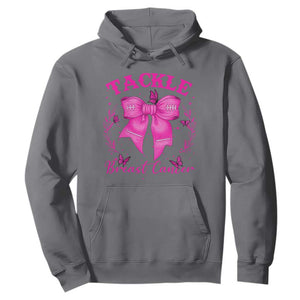 Tackle Breast Cancer Hoodie Support Fight Faith Pink Ribbon TS12 Charcoal Print Your Wear