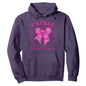 Tackle Breast Cancer Hoodie Support Fight Faith Pink Ribbon TS12 Purple Print Your Wear