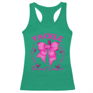 Tackle Breast Cancer Racerback Tank Top Support Fight Faith Pink Ribbon TS12 Irish Green Print Your Wear