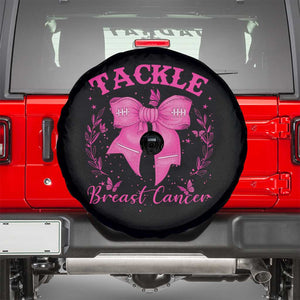 Tackle Breast Cancer Spare Tire Cover Support Fight Faith Pink Ribbon TS12 Black Print Your Wear