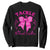 Tackle Breast Cancer Sweatshirt Support Fight Faith Pink Ribbon TS12 Black Print Your Wear