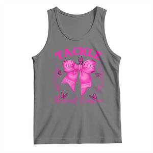 Tackle Breast Cancer Tank Top Support Fight Faith Pink Ribbon TS12 Black Heather Print Your Wear