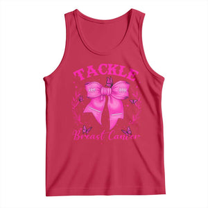 Tackle Breast Cancer Tank Top Support Fight Faith Pink Ribbon TS12 Red Print Your Wear