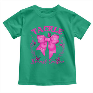 Tackle Breast Cancer Toddler T Shirt Support Fight Faith Pink Ribbon TS12 Irish Green Print Your Wear