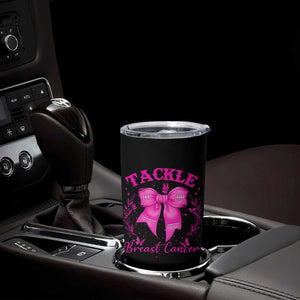 Tackle Breast Cancer Tumbler Cup Support Fight Faith Pink Ribbon TS12 Print Your Wear