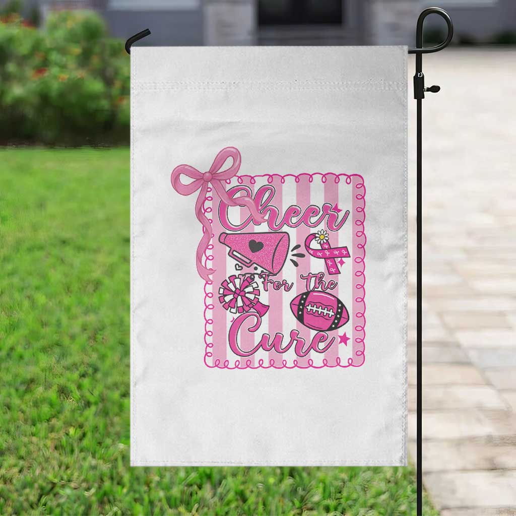 Cheer For The Cure Garden Flag Breast Cancer Awareness Football Gift TS12 Print Your Wear