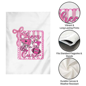 Cheer For The Cure Garden Flag Breast Cancer Awareness Football Gift TS12 Print Your Wear