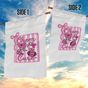 Cheer For The Cure Garden Flag Breast Cancer Awareness Football Gift TS12 Print Your Wear