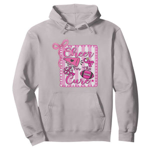 Cheer For The Cure Hoodie Breast Cancer Awareness Football Gift TS12 Ice Gray Print Your Wear