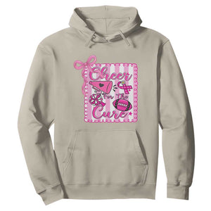 Cheer For The Cure Hoodie Breast Cancer Awareness Football Gift TS12 Sand Print Your Wear