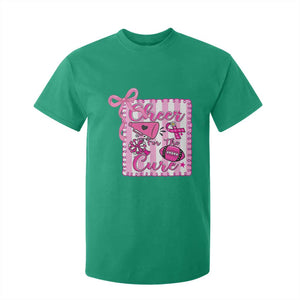Cheer For The Cure T Shirt For Kid Breast Cancer Awareness Football Gift TS12 Irish Green Print Your Wear