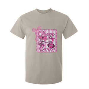 Cheer For The Cure T Shirt For Kid Breast Cancer Awareness Football Gift TS12 Sand Print Your Wear