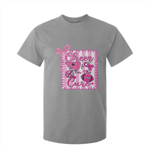 Cheer For The Cure T Shirt For Kid Breast Cancer Awareness Football Gift TS12 Sport Gray Print Your Wear