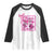 Cheer For The Cure Raglan Shirt Breast Cancer Awareness Football Gift TS12 White Black Print Your Wear