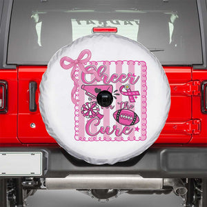 Cheer For The Cure Spare Tire Cover Breast Cancer Awareness Football Gift TS12 White Print Your Wear