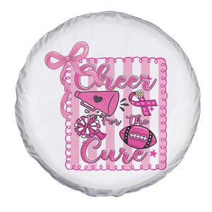 Cheer For The Cure Spare Tire Cover Breast Cancer Awareness Football Gift TS12 Print Your Wear