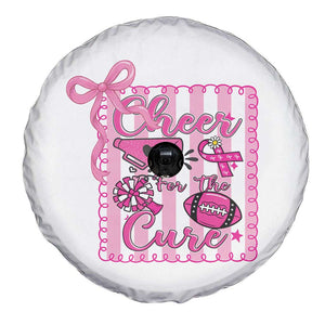 Cheer For The Cure Spare Tire Cover Breast Cancer Awareness Football Gift TS12 Print Your Wear