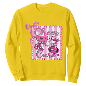 Cheer For The Cure Sweatshirt Breast Cancer Awareness Football Gift TS12 Daisy Print Your Wear