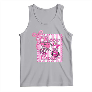 Cheer For The Cure Tank Top Breast Cancer Awareness Football Gift TS12 Athletic Heather Print Your Wear