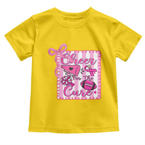 Cheer For The Cure Toddler T Shirt Breast Cancer Awareness Football Gift TS12 Daisy Print Your Wear