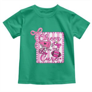 Cheer For The Cure Toddler T Shirt Breast Cancer Awareness Football Gift TS12 Irish Green Print Your Wear
