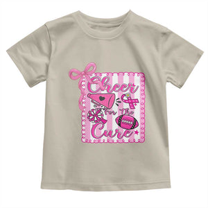 Cheer For The Cure Toddler T Shirt Breast Cancer Awareness Football Gift TS12 Sand Print Your Wear