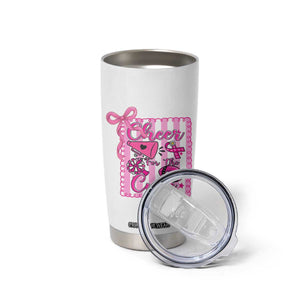 Cheer For The Cure Tumbler Cup Breast Cancer Awareness Football Gift TS12 Print Your Wear