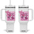 Cheer For The Cure Tumbler With Handle Breast Cancer Awareness Football Gift TS12 One Size: 40 oz White Print Your Wear