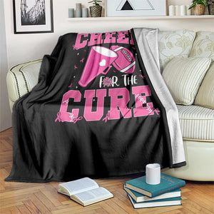 Breast Cancer Awareness Throw Blanket Funny Cheer For The Cure Gift TS12 Print Your Wear