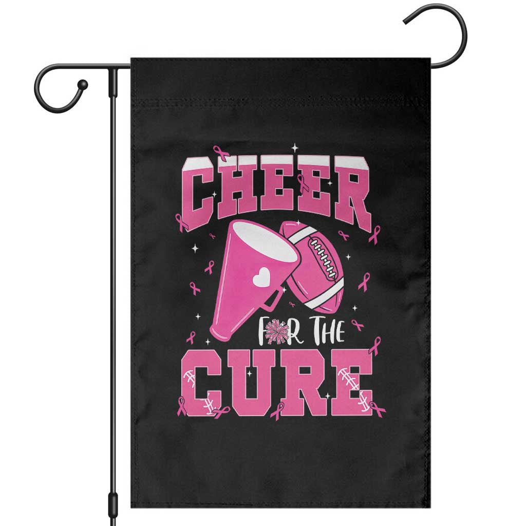 Breast Cancer Awareness Garden Flag Funny Cheer For The Cure Gift TS12 Black Print Your Wear