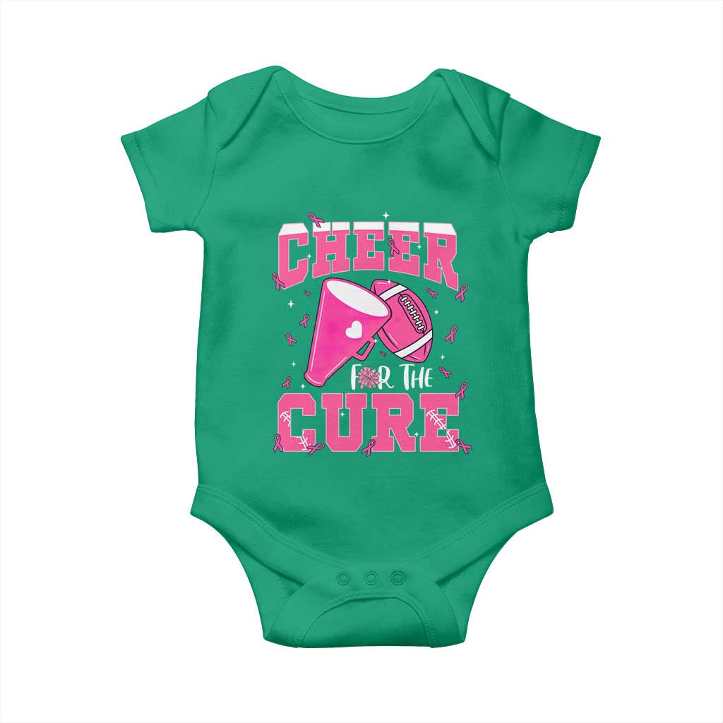 Breast Cancer Awareness Baby Onesie Funny Cheer For The Cure Gift TS12 Irish Green Print Your Wear