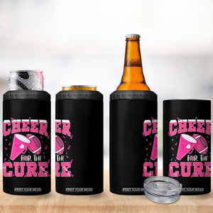 Breast Cancer Awareness 4 in 1 Can Cooler Tumbler Funny Cheer For The Cure Gift TS12 Print Your Wear