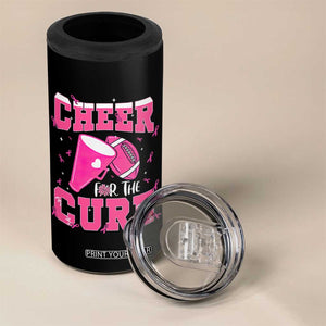 Breast Cancer Awareness 4 in 1 Can Cooler Tumbler Funny Cheer For The Cure Gift TS12 Print Your Wear