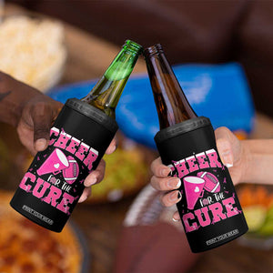 Breast Cancer Awareness 4 in 1 Can Cooler Tumbler Funny Cheer For The Cure Gift TS12 Print Your Wear