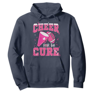 Breast Cancer Awareness Hoodie Funny Cheer For The Cure Gift TS12 Navy Print Your Wear